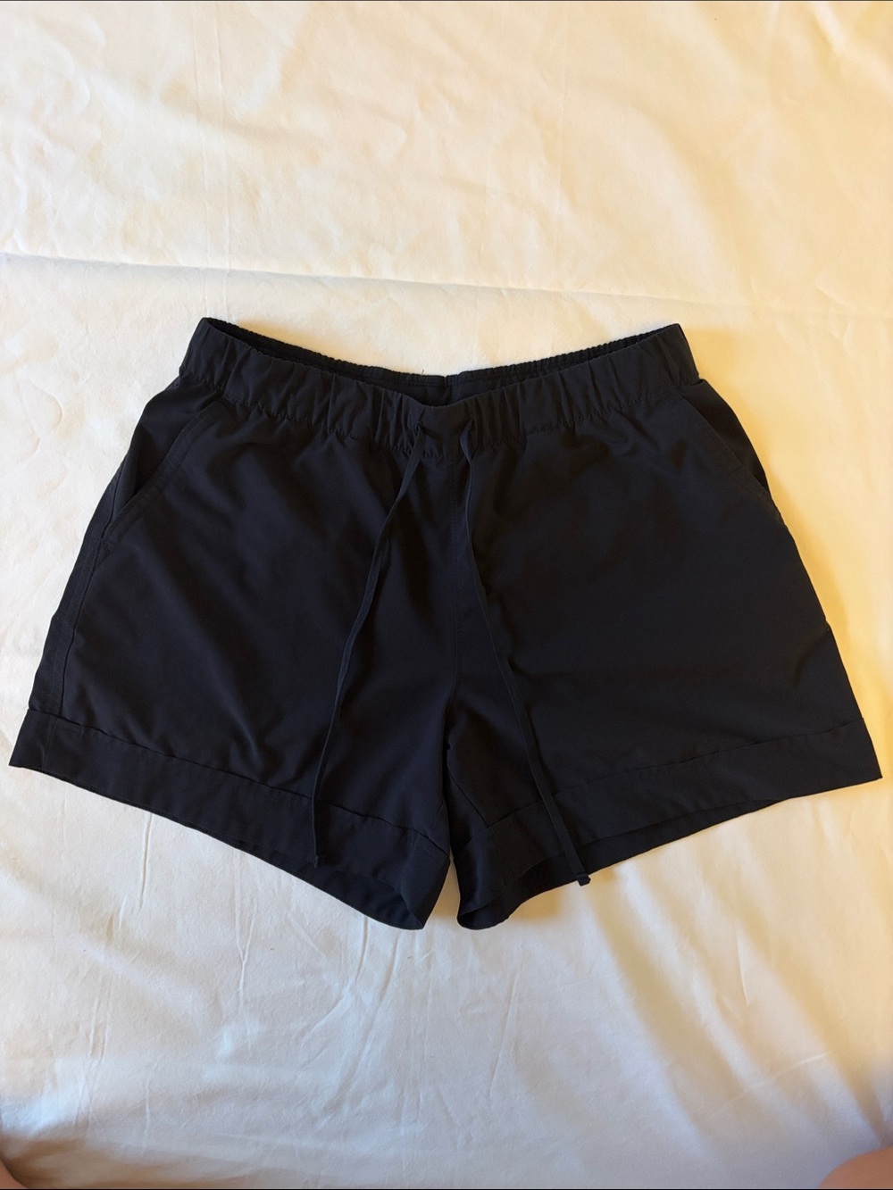 Athleta Black Women's Athletic Drawstring Shorts